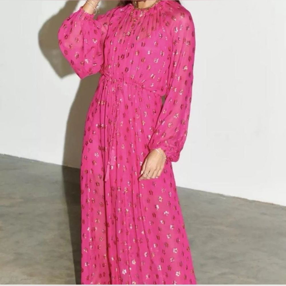 NEVER FULLY DRESSED Women's Hot Pink Jacquard
Dress (US Size 18) - NWT